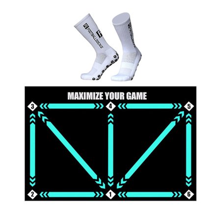 Fotbollsträningsmatta Vikbar Hållbar Dribbling Kontroll Fotboll Dörrmatta Halksäker Matta Extra Rekvisita