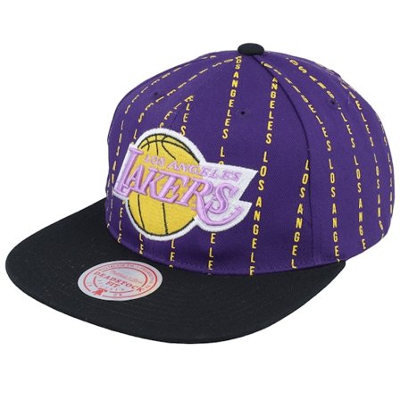Mitchell & Ness - NBA Violetti snapback Lippis - Los Angeles Lakers City Pinstripe Deadstock Purple Snapback @ Hatstore