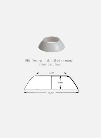 PH 2/1 bordlampe/taklampe/stammekrone reserveglass mellomskjerm - opal