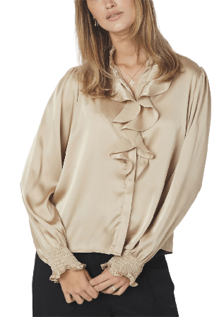 Neo Noir Zamola Blouse Blusar Dam Beige 38
