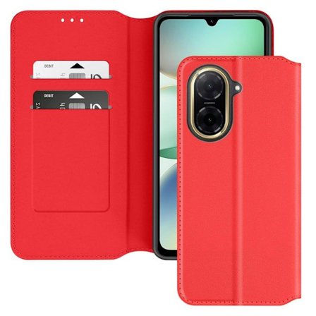 Etui til Xiaomi Redmi A5 - Rød - Magnetisk Klap - Video Støtte - Rum til Kort