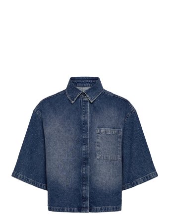 Dante6 | Dante6-Daisy Rhinestone Denim Shirt | 42