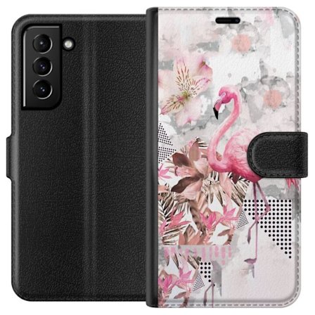 Yhteensopiva Lompakkokotelo Samsung Galaxy S21+ 5G Flamingo