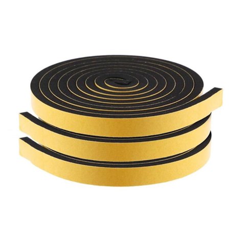 3 rullaa Foam Seal Tape Weather Stripping Foam Weatherstrip