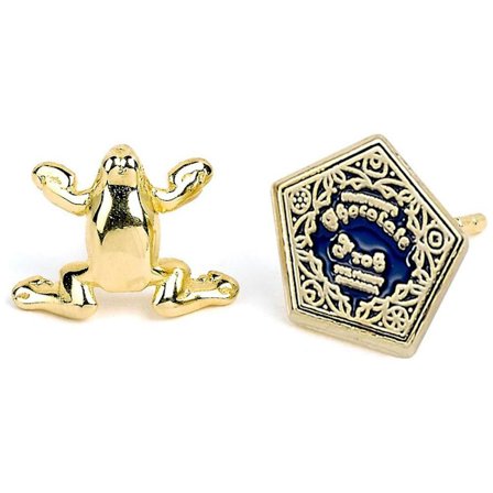 Harry Potter Guldpläterade Örhängen Chocolate Frog