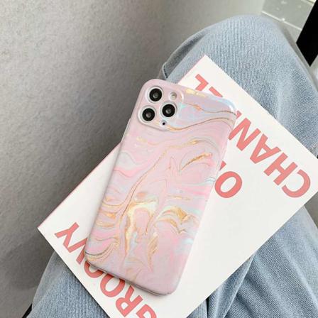 Marmorskal Till Iphone 11 Pro Max I Abstrakt Mönster Rosa