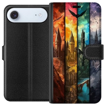 Yhteensopiva Lompakkokotelo Apple Apple iPhone 17 Air Neljä taianomaista linnaa eri elementtiväreissä, eeppinen fantasiataide tulen veden ilman ja