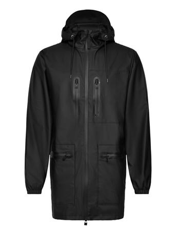 Curve Jacket Outerwear Rainwear Rain Coats Black Rains
