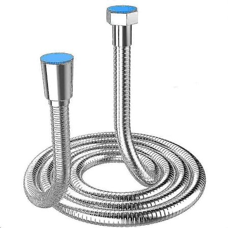 Dusch slang 5m Rostfritt Stål Dusch Slangar, Med Koppling, Universal, Sprängsäker, Finish.(500cm)