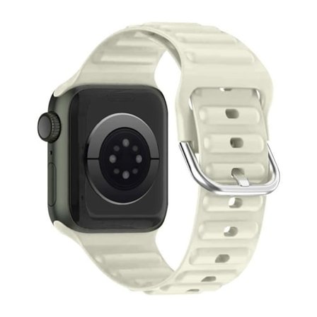 Armband för Apple Watch 41mm / 40mm / 38 mm Justerbar silikonbeige