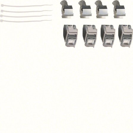 Hager TN002 Modulæruttak 4 x RJ45, normutførelse, Datamaskin & surfing