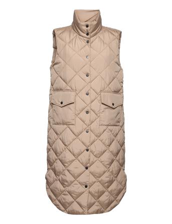 Fqolga-Wa Vests Quilted Vests Beige FREE/QUENT