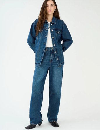 IVY Copenhagen Ivy-Janice Slung Jeans Wash Waterfo - Navy - 32 x 32