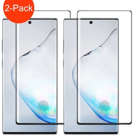 2-Pack - Samsung Galaxy Note 10+ Heltäckande Härdat Glas Skärmskydd