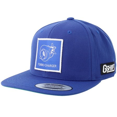 Gearshift - Modrá snapback Kšiltovka - Turbo Charger Blueprint Patch Royal Snapback @ Hatstore