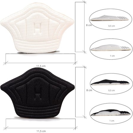 *4 par hælputer for sko som er for store - Selvklebende enn*_tfrf