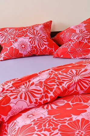 Jotex - Örngott 2-pack 50x60 Cm Ekologisk Röd ANNA - Köp Örngott hos Jotex