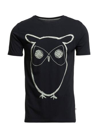 Alder Big Owl Tee - Gots/Vegan Blue Knowledge Cotton Apparel