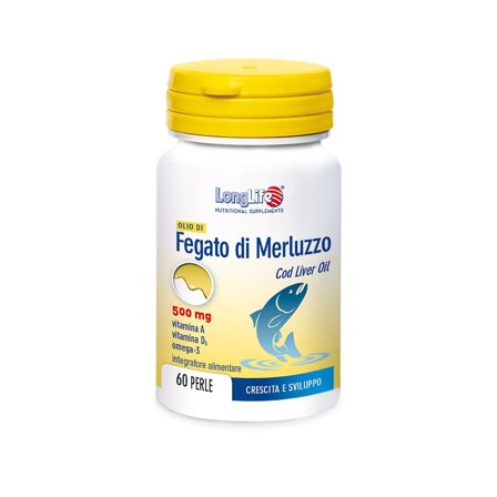 LongLife Olio Di Fegato Di Merluzzo 500mg 60 Perle
