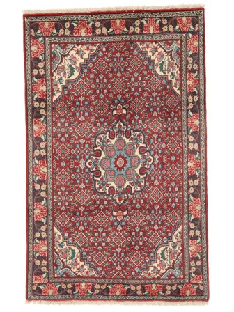 Bidjar Rug Oriental Brown/Dark Red (Wool, Persia)