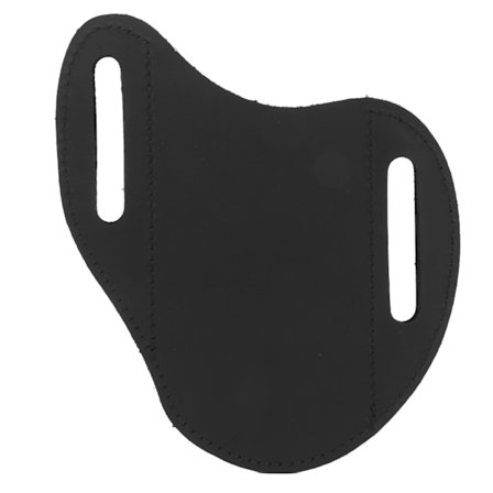 Lærbelte Knivslire Kveg Hud Bærbar Stilig Sikkerhetsbeskyttelse Lommeknivholder for Utendørs Vandring Svart