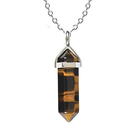 Present till kvinnor Rosakvarts halsband för kvinnor Läkande kristallhalsband Sexkantig spets Äkta ädelsten Lagerhalsband Energi Andlig Naturlig Hänge