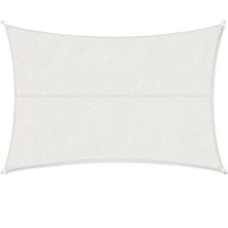 Rektangulært solseil, 2x3m, vanntett, anti-UV, vanntett og