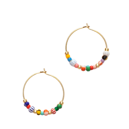 Anni Lu Golden Alaia Hoop Örhängen Dam Flerfärgad ONESIZE
