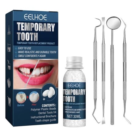 Midlertidigt tandreparationssæt Termiske perler Fiks det, der mangler
