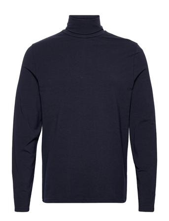M. Tom Roller Neck Tee T-Langærmet Skjorte Blå Filippa K