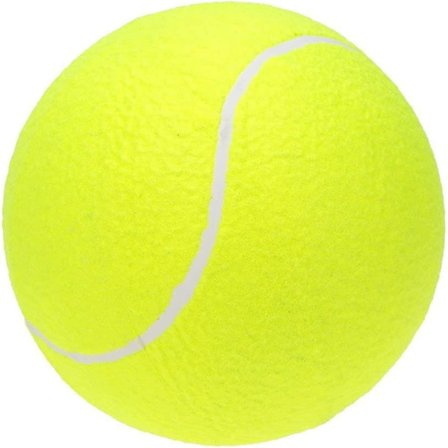 Jättimäinen tennispallo, 24 cm hampaaton lelu suurille lemmikeille koirille ulkoilmaurheiluun rannalla