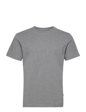 Slhnorman180 Ss O-Neck Tee S T-shirts Short-sleeved Harmaa Selected Homme