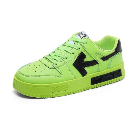 Casual för män Bekväma Sneakers Löparskor F073 Green 42