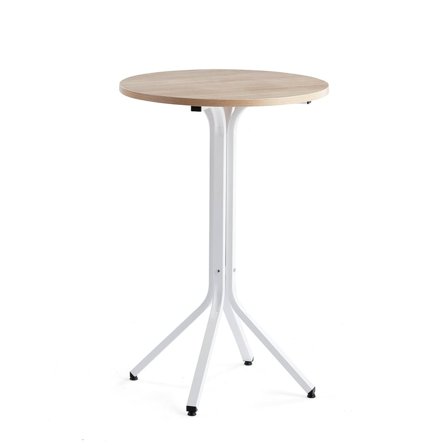 Table VARIOUS, Ø700x1050 mm, white, oak