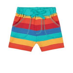 Kids - Frugi Rainbow Stripe Little Stripy Shorts 2-3 years - Shorts - 2-3 years - Red
