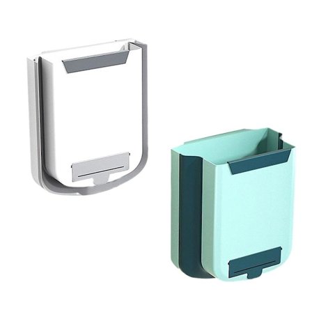 Kökskomposthink, hopfällbar hängande soptunna för bänkskiva med lock, skåp/badrum/husbil/sovrum