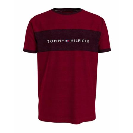 Tommy Hilfiger, T-Shirts Czerwony, Mężczyzna, Rozmiar: L