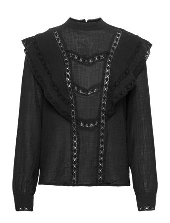 Slliona Blouse Ls Black Soaked In Luxury