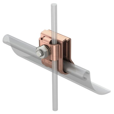 Obo Bettermann 5316468 Kourukiinnike kouruille RK-FIX CU, kuparipäällysteinen, Maadoitus & salamasuojaus