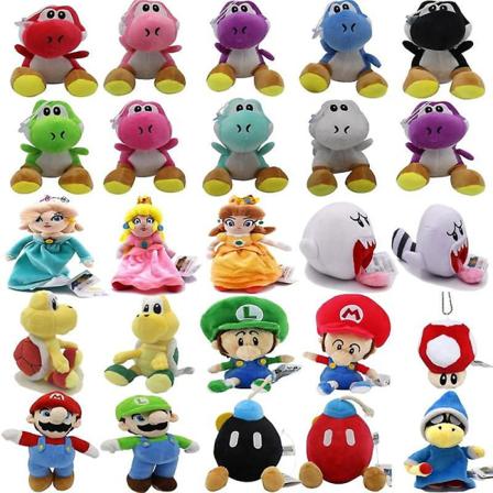 Tecknad Form, Fylld Plysch (25 Cm Röd Mario)