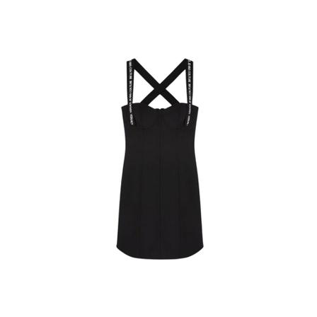 Versace Jeans Couture Fitted Cross Straps Sort, Dame