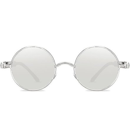 Adults Steampunk Cyberpunk Round Sunglasses Vintage Retro Circle Glasses
