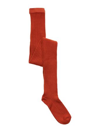Wool Rib Tights Socks & Tights Tights Rød Mp Denmark