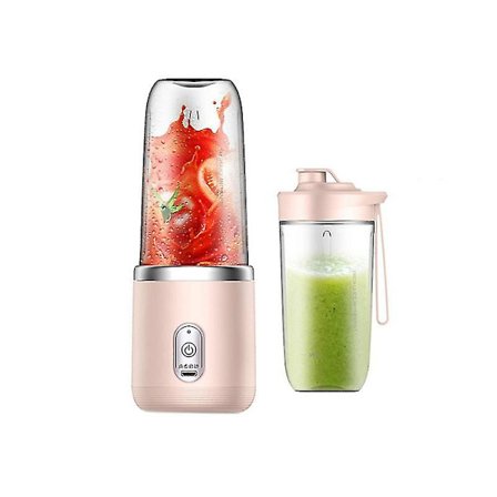 6 blade juicer blender med juicer kop og låg bærbar usb genopladelig lille frugt juice mixer maskine