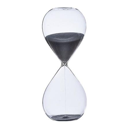 5/30/60 Minuters Rund Sandtimer Personlighet Glas Timglas Dekorationer Nyhet Tidshantering Verktyg Från Centure Shop Black 60 minutes