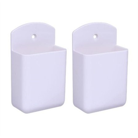 2 stk. vægmonteret fjernbetjeningsholder til medieafspiller