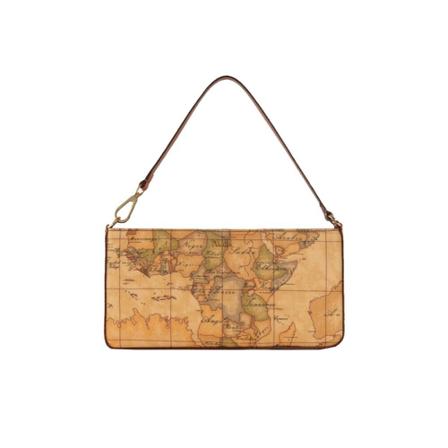 Alviero Martini 1a Classe, Geo Classic clutch bag with sleeve Beige, Dames, Maat:ONE Size