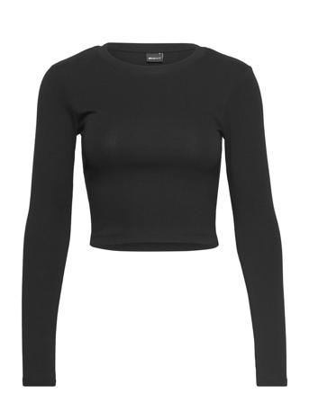 Matilda Top T-shirts & Tops Long-sleeved Musta Gina Tricot