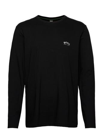 Togn Curved T-shirts Long-sleeved Svart BOSS
