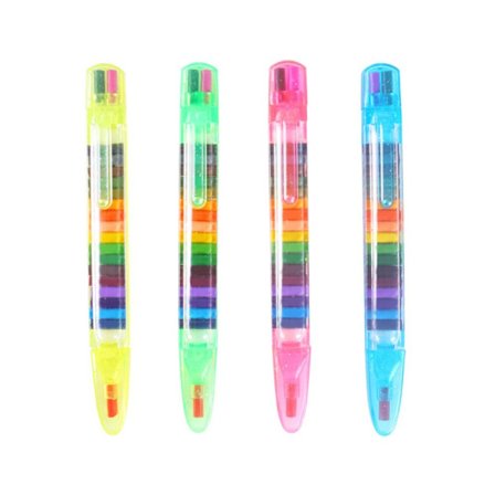 Voksblyant Farget Crayon 1PC-RANDOM 1PC-RANDOM